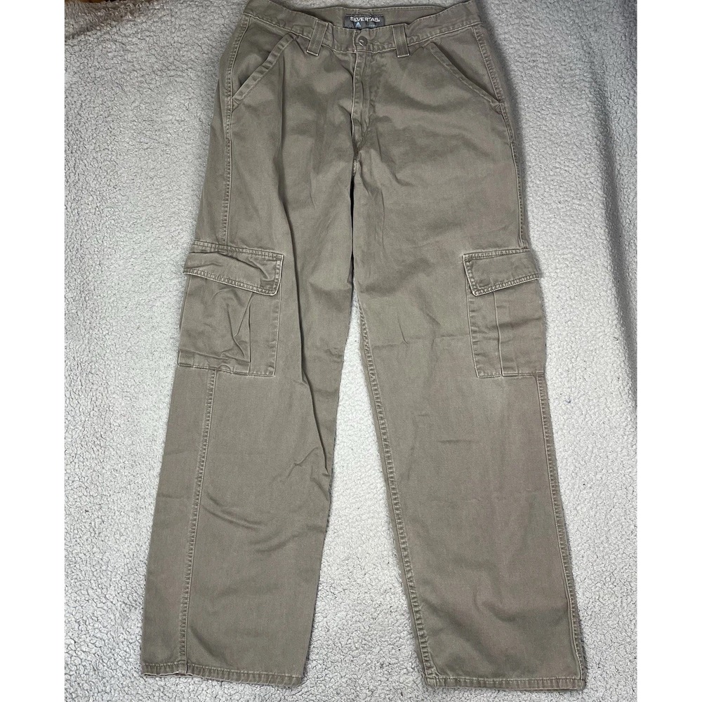 Levi's Vintage Y2K Men's Silvertab Baggy‎ Cargo Brown Skate Grunge Pants 33x34